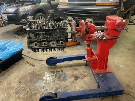 Engine ready for repair